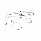 Modern design office desk Aldington, handcrafted in Italy Viadurini