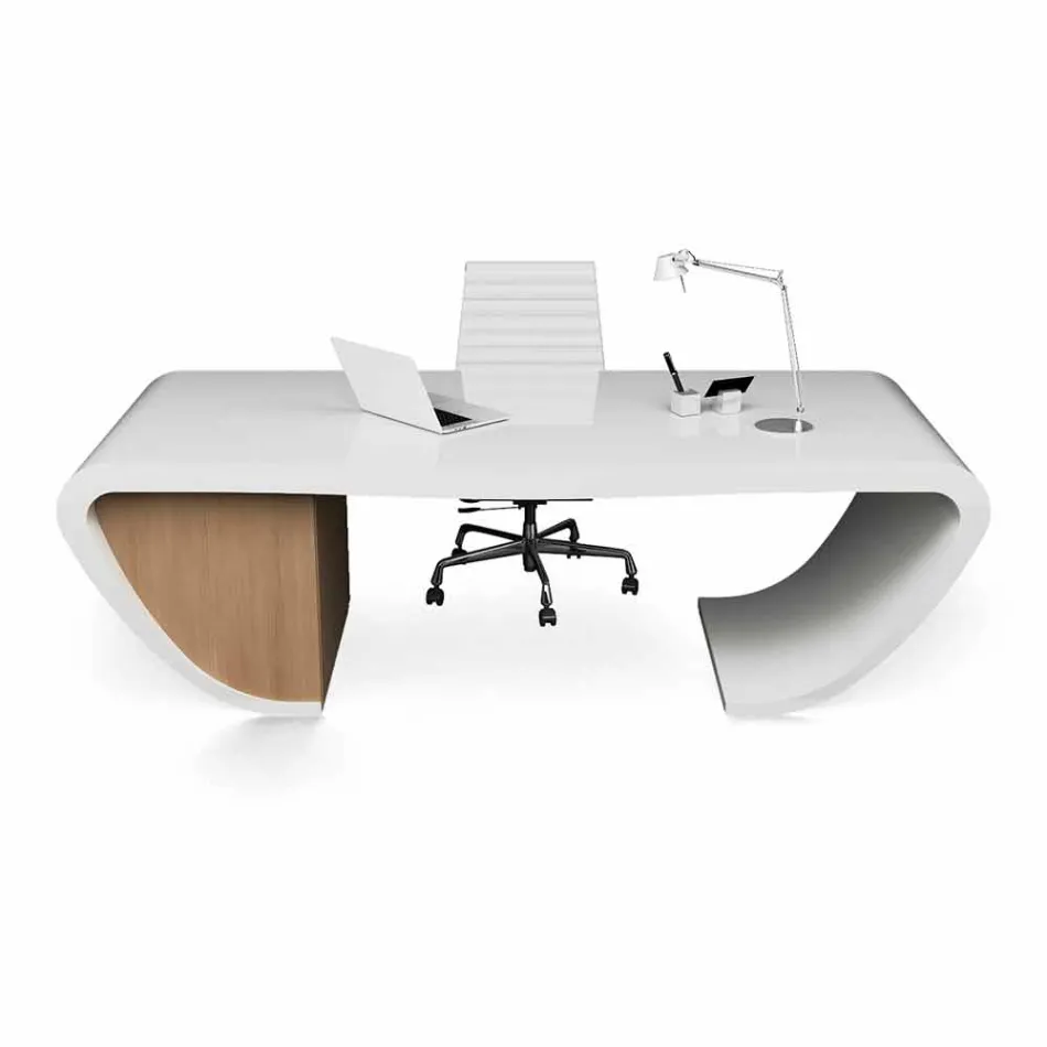 Miranda desk of modern office design produced in Italy Viadurini