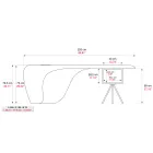 Executive desk by Karim Rashid in polyurethane in various finishes - James Viadurini