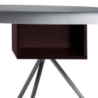 Executive desk by Karim Rashid in polyurethane in various finishes - James Viadurini