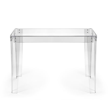 Transparent Plexiglass Desk Modern Design Made in Italy - Vichy Viadurini