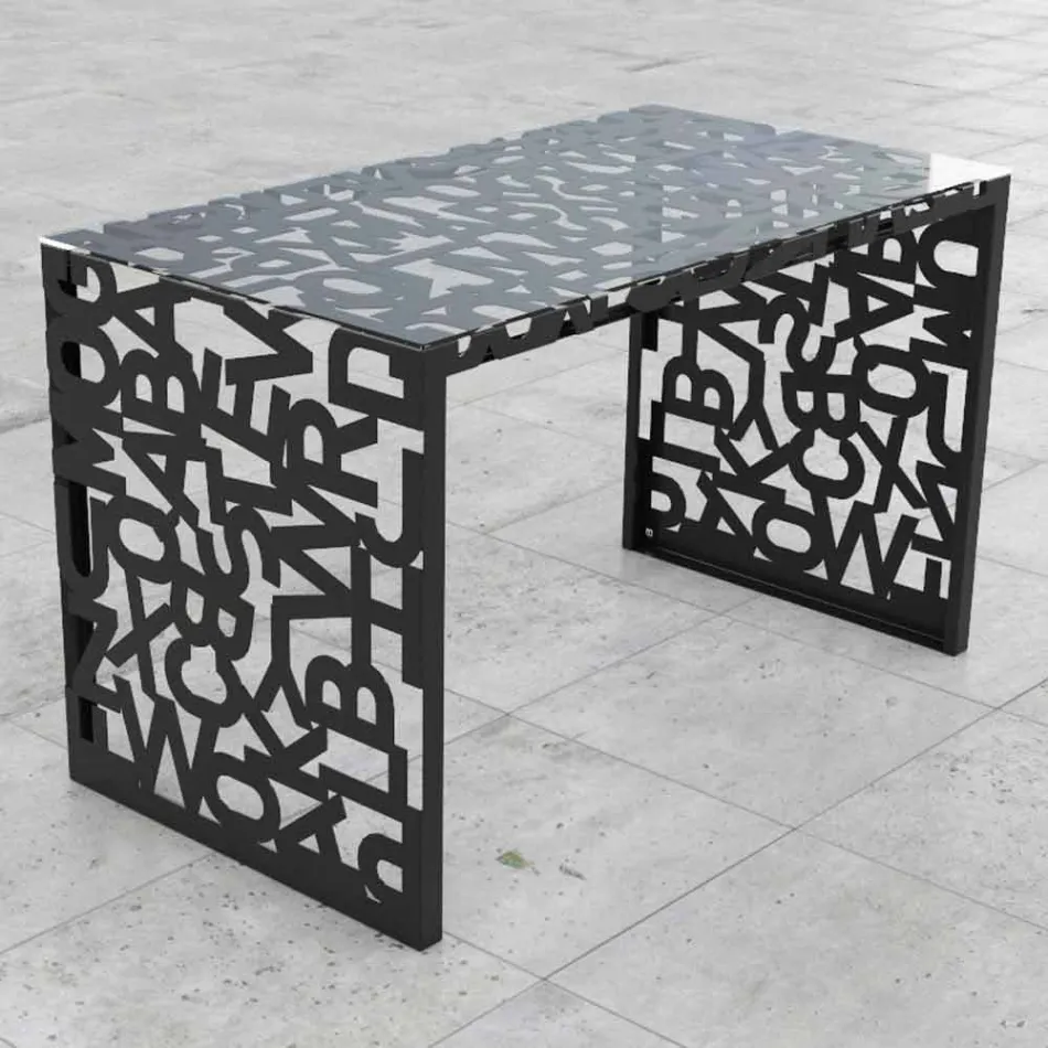 Desk Kattedra Letters &quot;A Waterfall&quot; 120x65x75 Mabele Viadurini