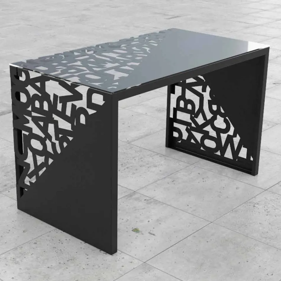 Desk Kattedra Letters &quot;A Waterfall&quot; 120x65x75 Mabele Viadurini