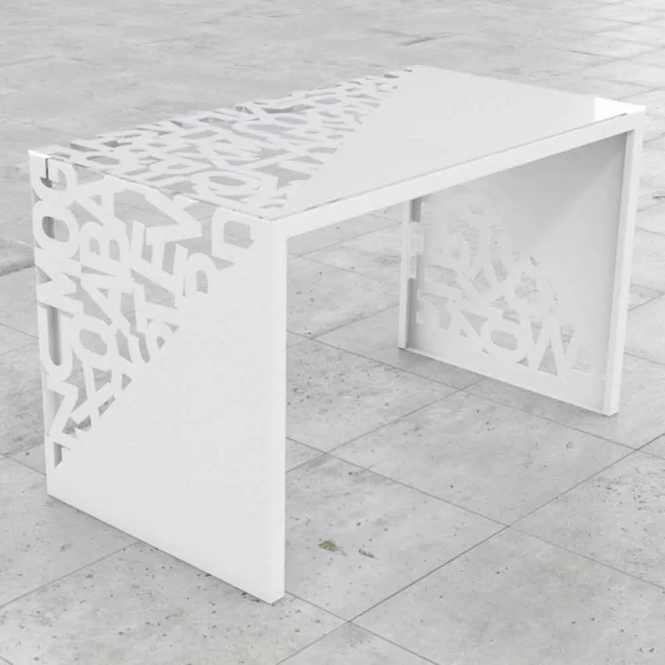 Desk Kattedra Letters &quot;A Waterfall&quot; 120x65x75 Mabele Viadurini
