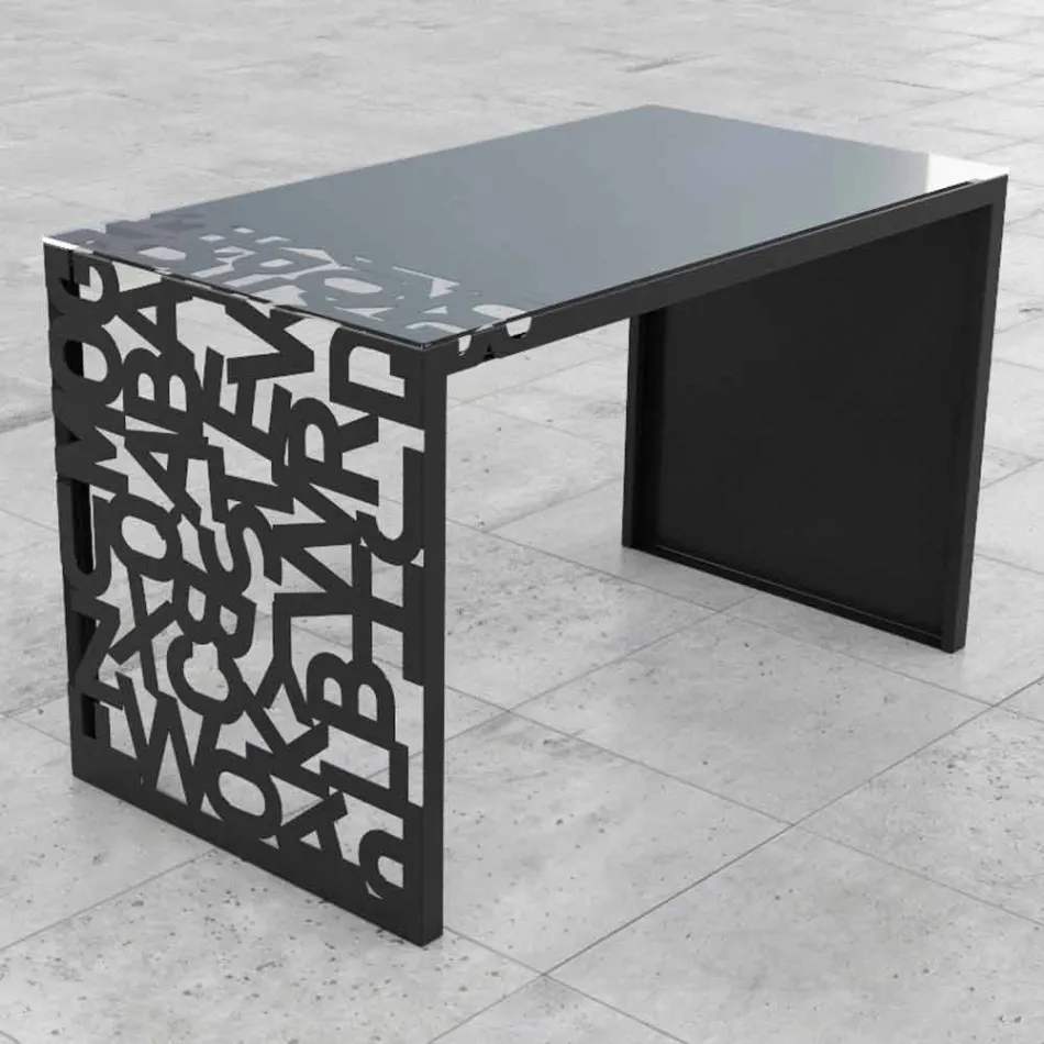 Desk Kattedra Letters &quot;A Waterfall&quot; 120x65x75 Mabele Viadurini