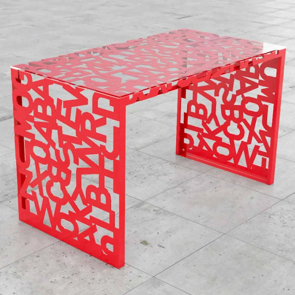 Desk Kattedra Letters &quot;A Waterfall&quot; 160x80x75 Mabele Viadurini