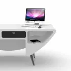 Modern office desk made in Italy, Milis Viadurini