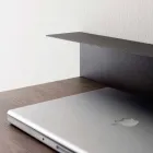 Modern Desk in Metal and Melamine with Drawer Made in Italy - Iridio Viadurini