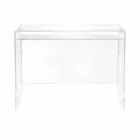 Modern desk in transparent plexiglass produced in Italy, Barga Viadurini