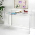 Modern desk in transparent plexiglass produced in Italy, Barga