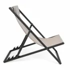 Outdoor Deckchair in Aluminium with Seat in Textilene, 4 Pieces - Kailua Viadurini