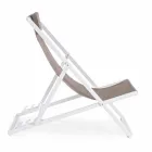 Outdoor Deckchair in Aluminium with Seat in Textilene, 4 Pieces - Kailua Viadurini