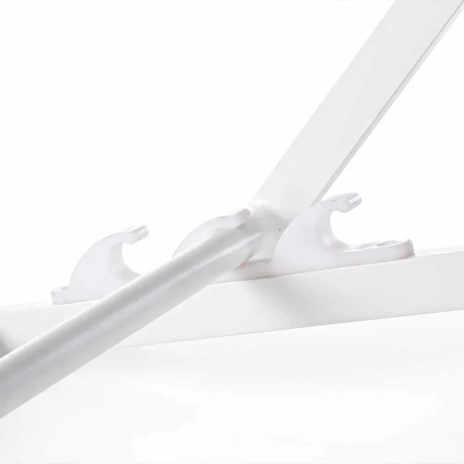 Outdoor Deckchair in Aluminium with Seat in Textilene, 4 Pieces - Kailua Viadurini