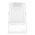 Outdoor Deckchair in Aluminium with Seat in Textilene, 4 Pieces - Kailua Viadurini