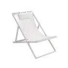 Garden Lounger in Painted Aluminium and Textilene, 2 Pieces - Jhonathan Viadurini