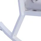 Outdoor Aluminium Rocking Chair with Padded Cushion - Brontolo Viadurini