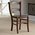 Classic Kitchen Chair in Real Straw and Wood Italian Design - Monika Viadurini