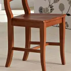 Classic Chair in Solid Beech Wood of Italian Design - Baptiste Viadurini