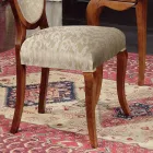 Classic Chair Wood and Fabric With or Without Armrests Made in Italy - Ellie Viadurini