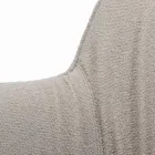 Chair with Armrests with Upholstered Seat and Steel Legs Made in Italy - Ascoli Viadurini