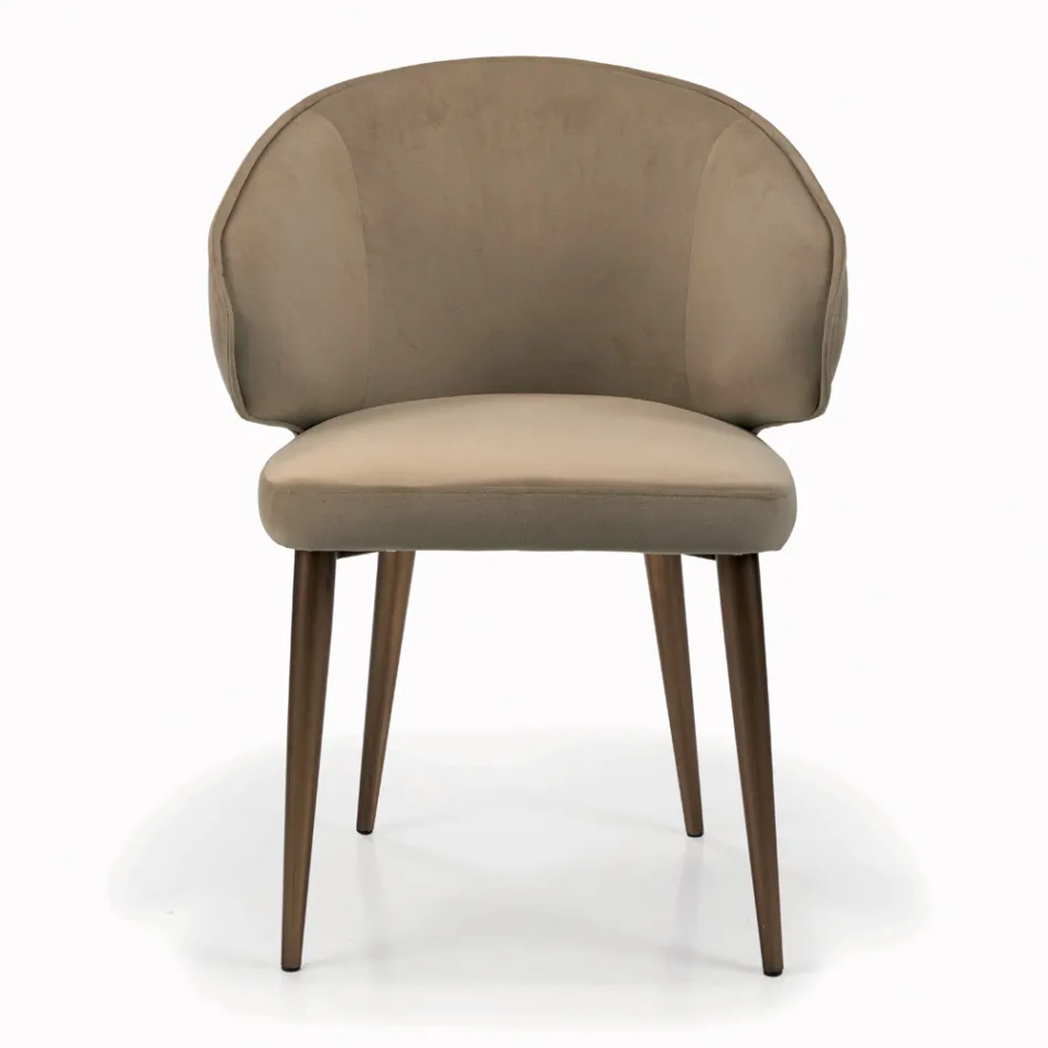 Chair with Fully Upholstered Seat and Backrest Made in Italy - Adria Viadurini