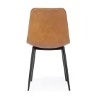 Vintage Design Kitchen or Lounge Chair in Steel and Eco-leather 2 Pcs - Rekko Viadurini