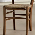 Italian Design Classic Solid Wood Kitchen Chair - Monika Viadurini