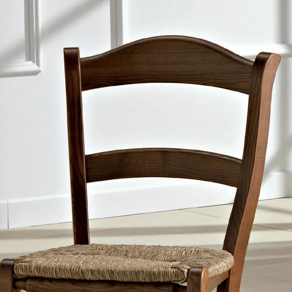 Italian Design Classic Solid Wood Kitchen Chair - Monika Viadurini