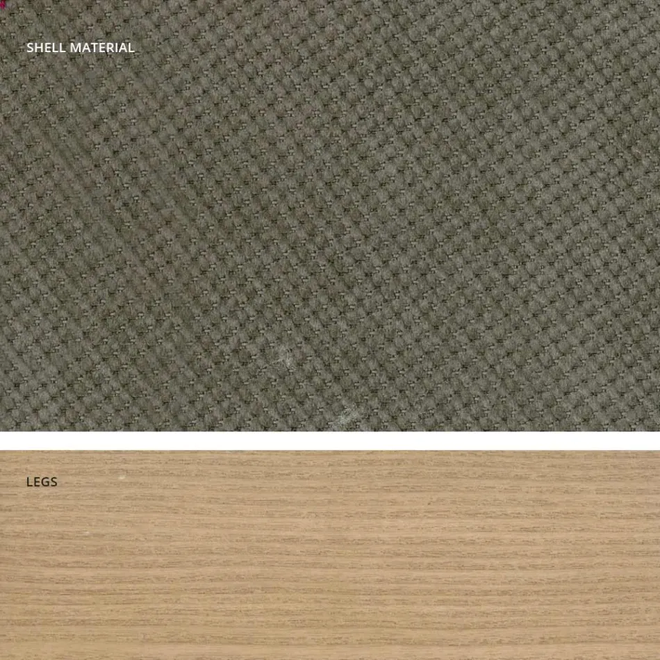 Design kitchen chair in wood and fabric made in Italy, Egizia Viadurini