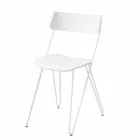 Handmade Kitchen Chair in Wood and Precious Steel Made in Italy - Granada Viadurini