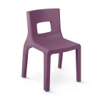 Stackable Kitchen Chair in Polyethylene Made in Italy 2 Pieces - Alassio Viadurini