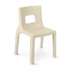 Stackable Kitchen Chair in Polyethylene Made in Italy 2 Pieces - Alassio Viadurini