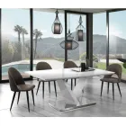 Kitchen Chair in Aged Effect Synthetic Leather 4 Pieces - Renetta Viadurini