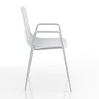 Polypropylene Kitchen Chair with Steel Legs 4 Pieces - Pinga Viadurini