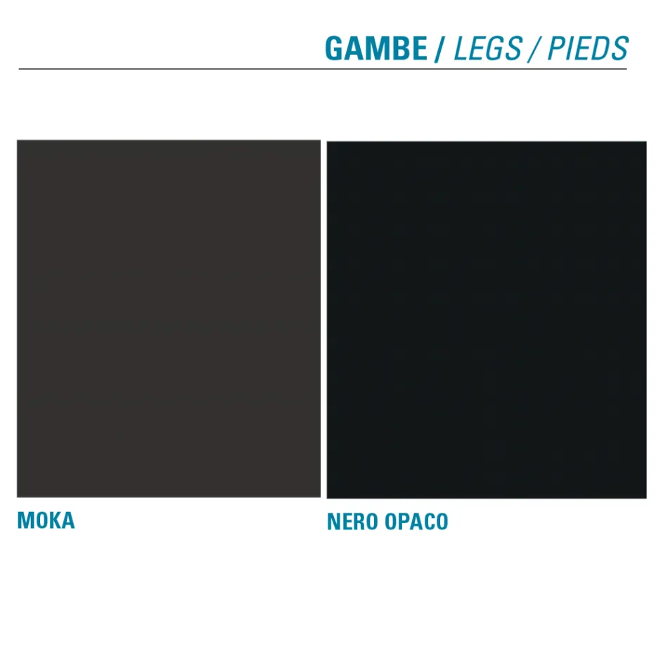 Kitchen Chair Upholstered in Microfiber Made in Italy, 2 Pieces - Rebecca Viadurini