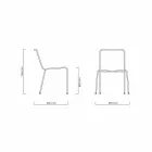 Design Outdoor Chair in Steel and Black Cord Made in Italy - Madagascar1 Viadurini