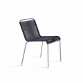 Design Outdoor Chair in Steel and Cord Made in Italy - Madagascar1