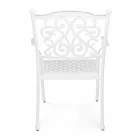Stackable Outdoor Chair in White or Anthracite Aluminium, 4 Pieces - Ode Viadurini