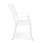 Stackable Outdoor Chair in White or Anthracite Aluminium, 4 Pieces - Ode Viadurini