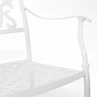 Stackable Outdoor Chair in White or Anthracite Aluminium, 4 Pieces - Ode Viadurini