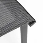 Stackable Outdoor Chair in Aluminium and Textilene, Homemotion 4 Pieces - Serge Viadurini