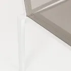 Stackable Outdoor Chair in Aluminium and Textilene, Homemotion 4 Pieces - Serge Viadurini