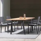 Homemotion Stackable Aluminium Outdoor Chair, 4 Pieces - Carina Viadurini