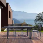 Homemotion Stackable Aluminium Outdoor Chair, 4 Pieces - Carina Viadurini