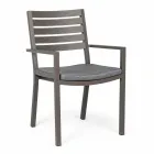 Homemotion Stackable Aluminium Outdoor Chair, 4 Pieces - Carina Viadurini