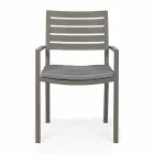 Homemotion Stackable Aluminium Outdoor Chair, 4 Pieces - Carina Viadurini