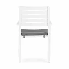 Homemotion Stackable Aluminium Outdoor Chair, 4 Pieces - Carina Viadurini