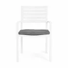 Homemotion Stackable Aluminium Outdoor Chair, 4 Pieces - Carina Viadurini
