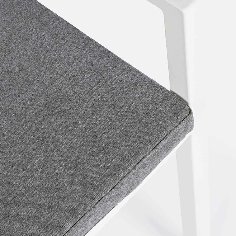 Homemotion Stackable Aluminium Outdoor Chair, 4 Pieces - Carina Viadurini