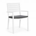 Homemotion Stackable Aluminium Outdoor Chair, 4 Pieces - Carina